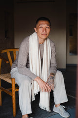 Assam Field Scarf 50% cashmere / 50% silk