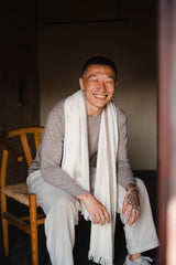 Assam Field Scarf 50% cashmere / 50% silk