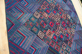 'Dze Stone Design with Lotus Pond', Tibetan Wall-Hanging Art