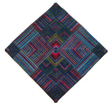 Cushion Cover, 'Lotus & Pond with Green', Tibetan Patchwork Art