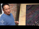 'Lotus Frame, Phurba & Dorje', Tibetan Wall Hanging Art