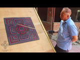 'Simple Mandala in Pink', Tibetan Wall Hanging Art