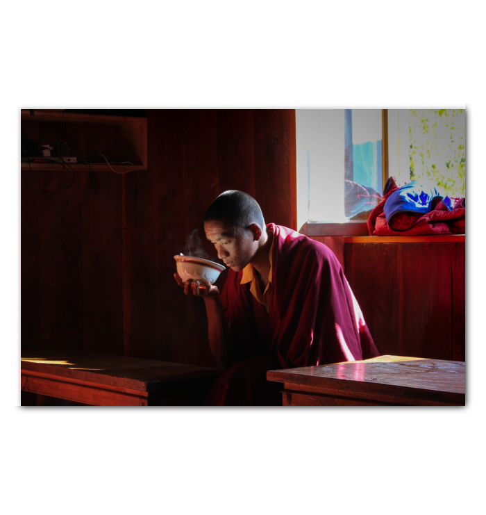 Monk in the Himalayan Foothills of Nepal